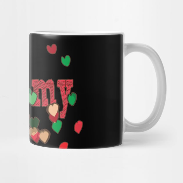 Love my Mum - Abstract Hearts by madmonkey